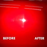 Paint correction on red